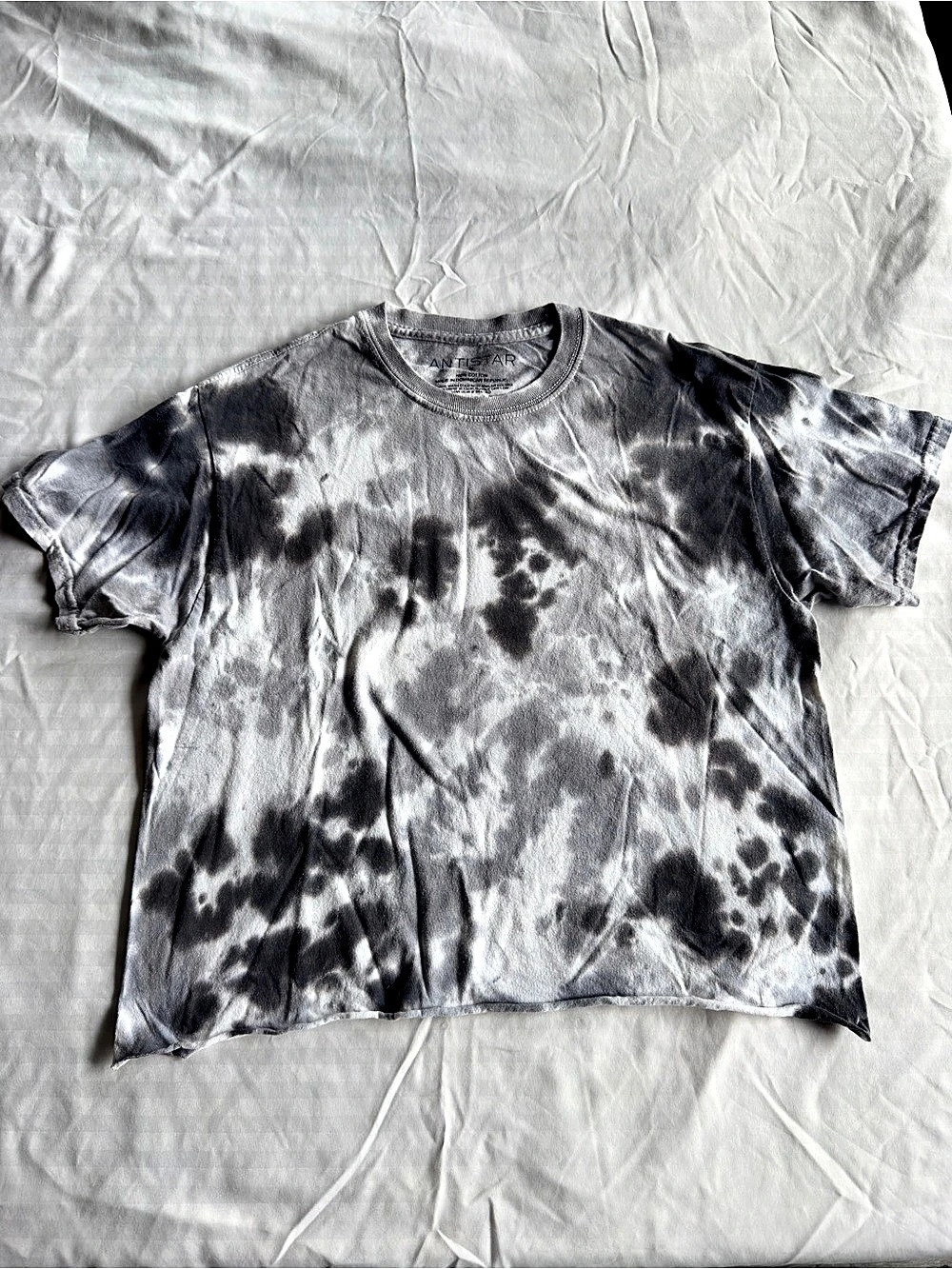 Antistar Tie-Dye Cotton Cropped Tee Size Medium